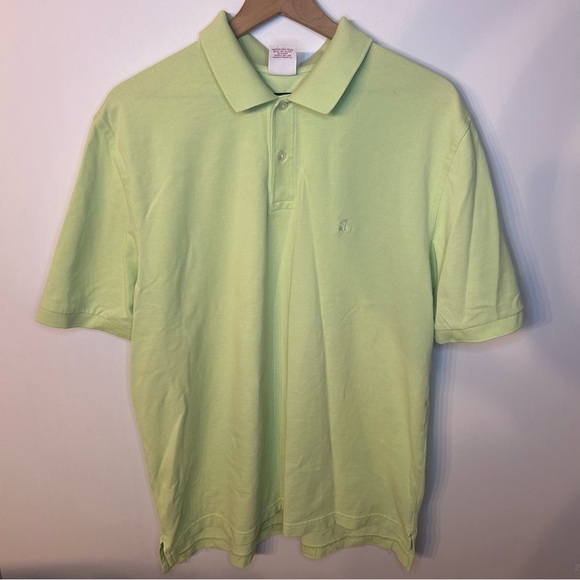 Brooks Brothers Other - Brooks Brothers Men’s Lime Green Short Sleeve Polo Golf Shirt, Size XL